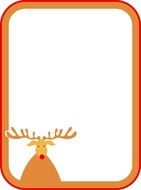 graphic image of christmas deer