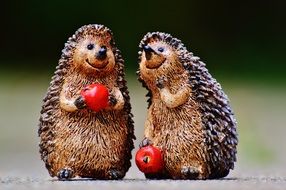 cute figures of hedgehogs