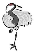 clipart of Grey heron bird