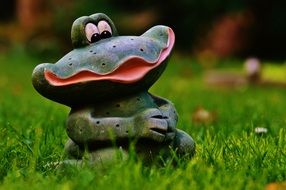 garden figure of a cute frog