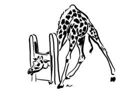 Drawing of African giraffe