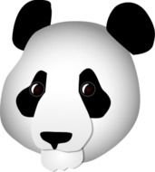 clipart of Panda Head