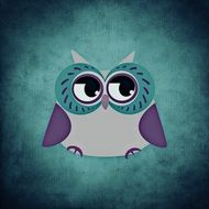 funny drawing of an owl