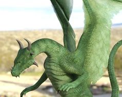 green dragon, statue