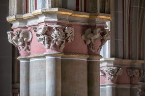 Bird Nest in catholic Church view