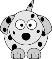 Cartoon Dalmatian dog