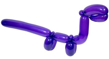 purple figure of a balloon