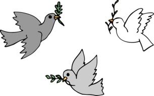adorable and cute Dove Bird drawing
