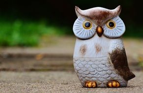 ceramic figure of a funny owl