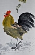 Chinese Painting of rooster