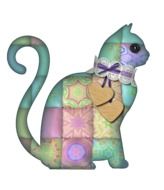 cat drawing with crepe paper