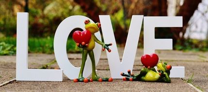 Funny Frogs Pair Love Valentine day