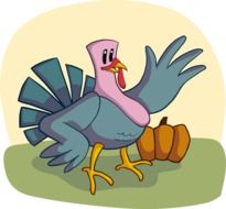 funny drawing of a turkey