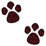 Prints of paws clipart