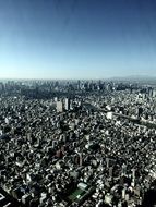 Aerial view of Tokyo