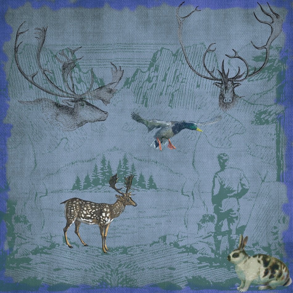 Vintage clipart of the Victorian Animals