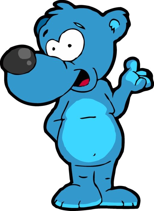 Bear Blue drawing