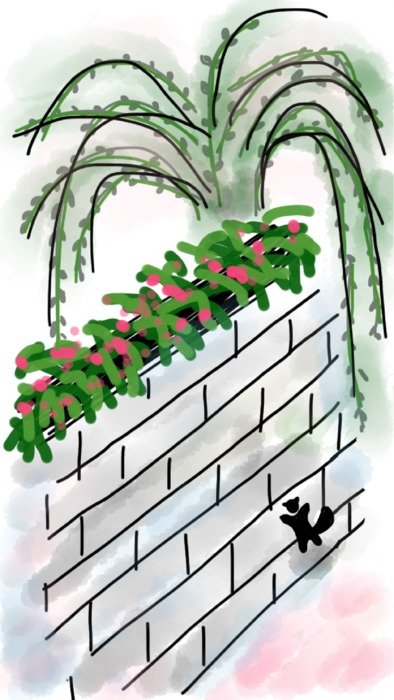 Spring Wall drawing