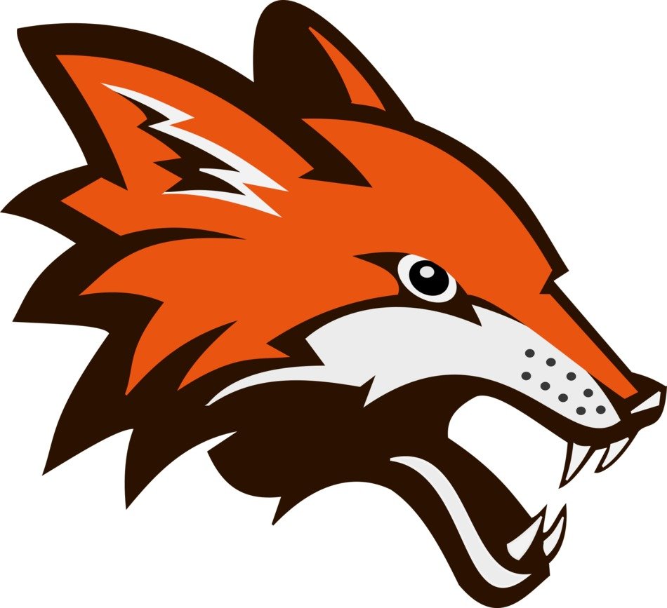clipart,aggressive fox drawn in the picture