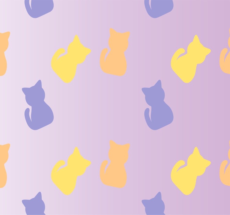 background with the image of multicolored cats