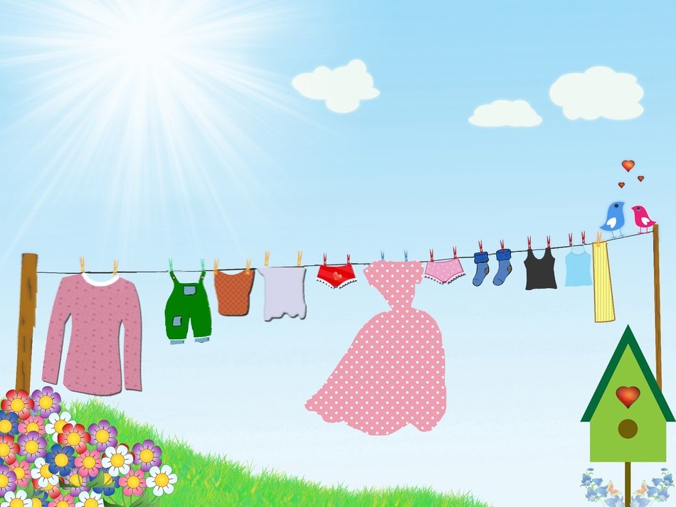 Dress Drying drawing