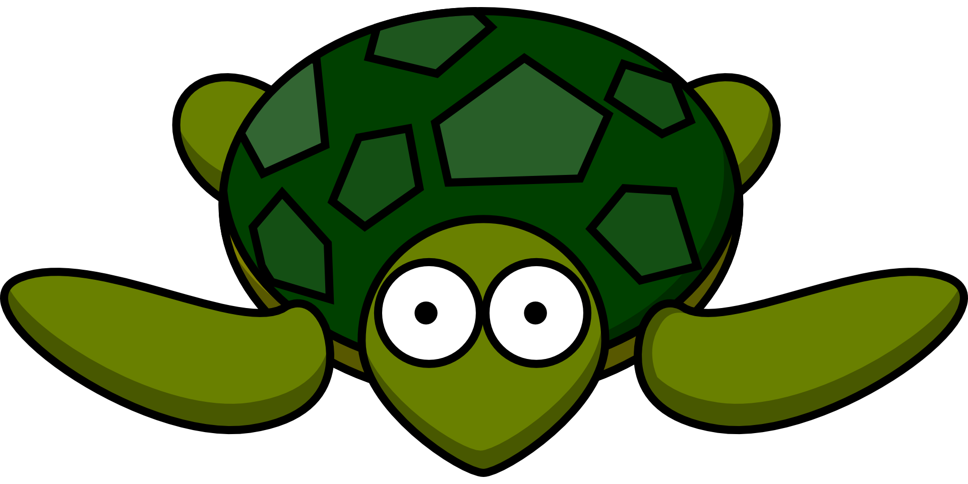 Graphic image of a green turtle free image download