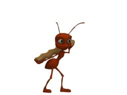 cartoon Red ant in digital art