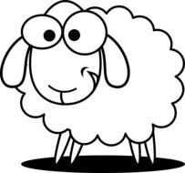 clipart,cute cartoon sheep