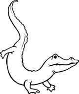 painted crocodile