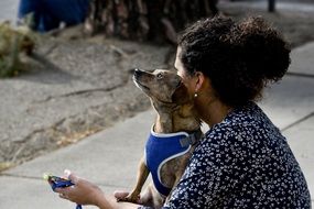 Woman with the dog