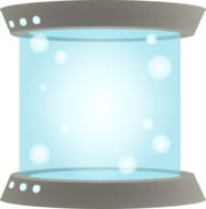 Cartoon glass container clipart