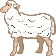 cartoon Sheep side view