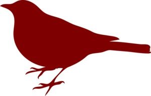 silhouette of a bird drawing