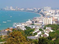 hotels on the coast in Pattaya, Thailand