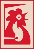 Bird Cock Fire Symbol drawing