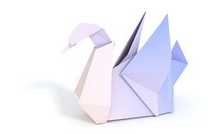 pastel color origami