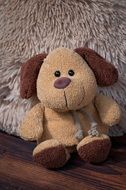 Fabric Dog as a Brown toy