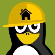 Penguin Construction Worker as a Clipart