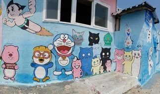 cat Mural Graffiti drawing