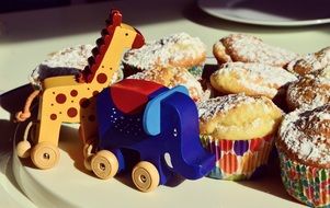 Birthday Muffins and toys