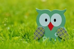 cute wooden figure of on owl