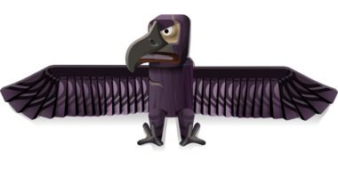 drawing of an eagle in computer graphics
