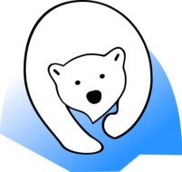 charming Polar Bear drawing