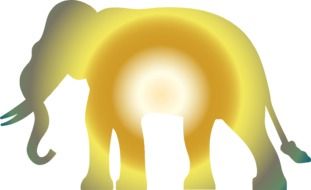 abstract image of an African elephant