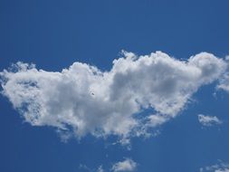 white cloud in blue sky