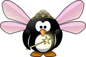 Tux Animal Bird funny drawing