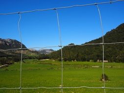 wildlife fence on the valley