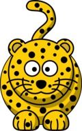 Leopard cartoon drawing