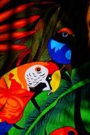 Papgei Red Bird
