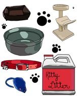 Cat clip art vector drawing
